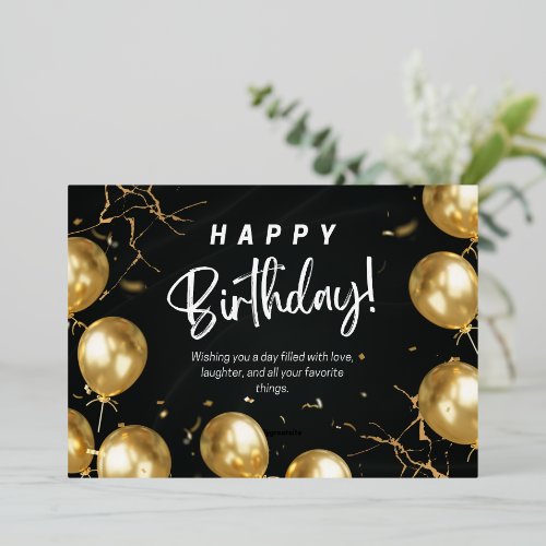 Elegant Happy Birthday Card