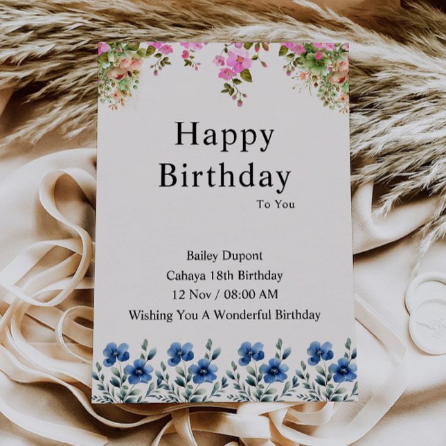 Elegant Happy Birthday Card (Elegant Happy Birthday Card)