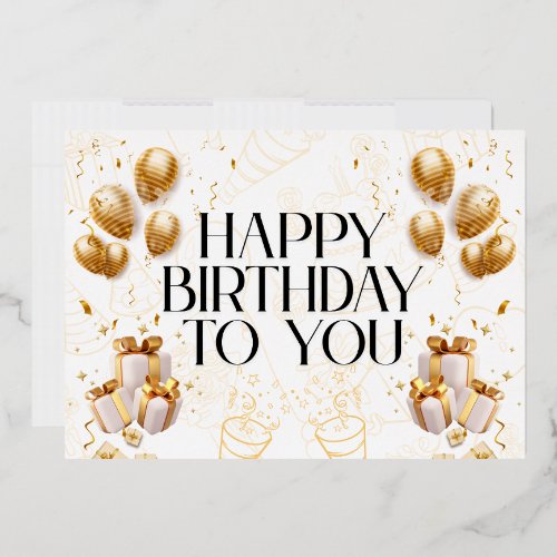 Elegant Happy Birthday Card