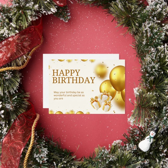 Elegant Happy Birthday Card (Insitu)