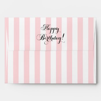 Elegant Happy Birthday Envelope by byDania at Zazzle