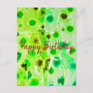 Elegant Happy Birthday Postcard