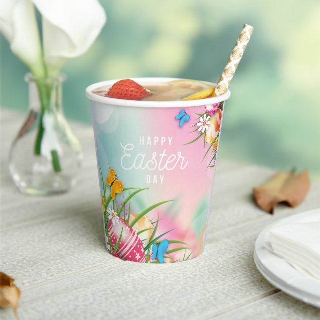 Elegant Happy Easter Day  Paper Cups (Insitu)