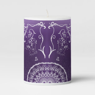Elegant HAPPY EID Pillar Candle