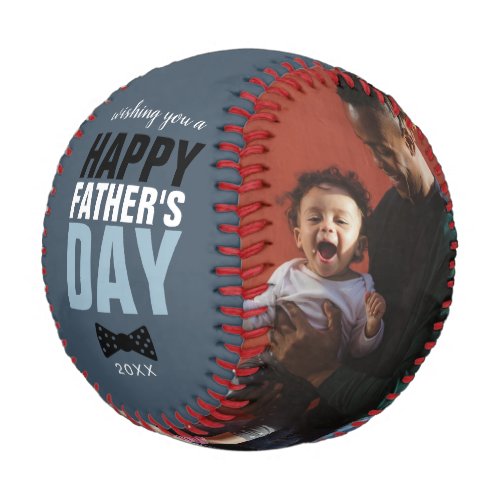Elegant Happy Fathers Day Family Photos Bowtie Baseball