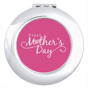 Elegant Happy Mother's Day Compact Mirror