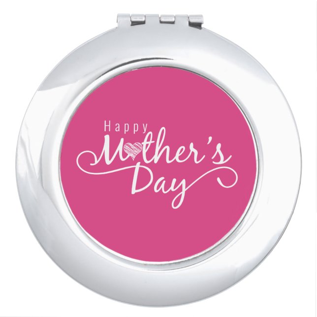 Elegant Happy Mother's Day | Compact Mirror (Front)