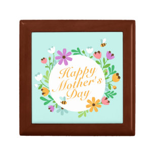 Elegant Happy Mother's Day Floral Gift Box