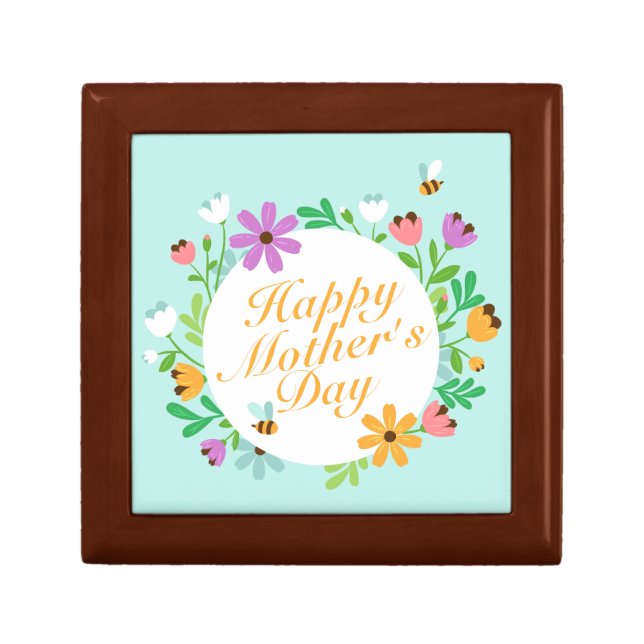 Elegant Happy Mother's Day Floral | Gift Box (Front)