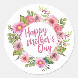 21 Happy Mothers Day Stickers maman mother 571 Plant Poison Label Sticker card Poison
