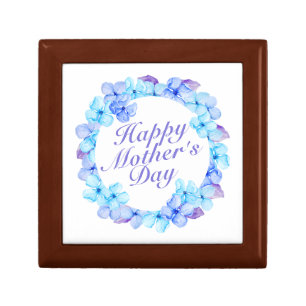 Elegant Happy Mother's Day Floral Wreath Gift Box