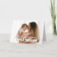 Elegant Happy Mother's Day Photo Greeting Card