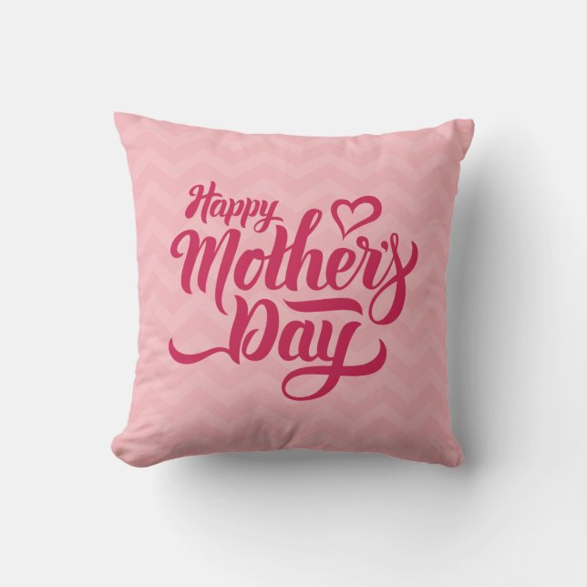 Elegant Happy Mother's Day | Throw Pillow (Front)