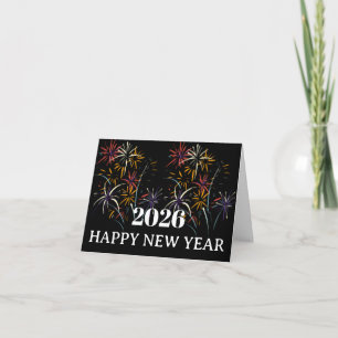 Elegant Happy New Year 2026 Card