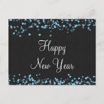 Elegant Happy New Year Postcard by rheasdesigns at Zazzle