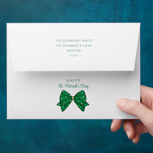 Elegant Happy St Patricks Day  Envelope