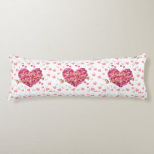 Elegant Happy Valentine's Day Mini Basketball Hoop Body Pillow