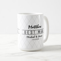 Elegant Harlequin Personalized Best Man Wedding
