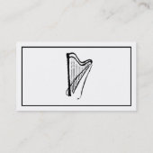 Elegant Harp Business Card (Back)
