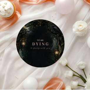 Elegant Haunted Forest Halloween Party Paper Plates