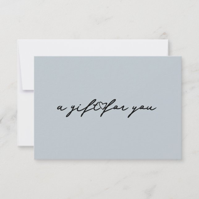 Elegant Heart Beauty Gift Blush Certificate Card (Front)