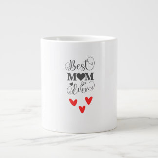 Elegant Heart & Butterfly Design for Mother’s Day Giant Coffee Mug