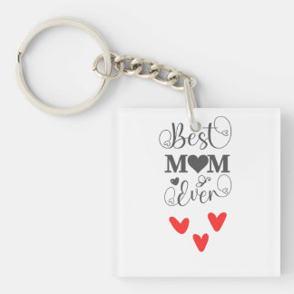 Elegant Heart & Butterfly Design for Mother’s Day Keychain