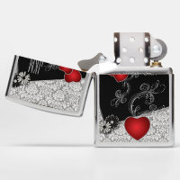 Zippo Heart Design Rose Gold Lighter