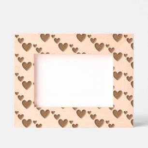 Elegant Heart Pattern in Modern, Simple Pattern Engraved Frames