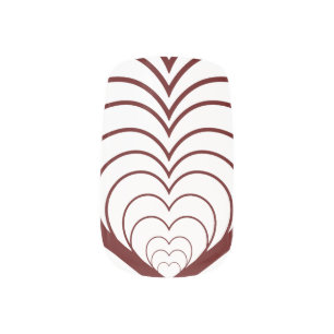 Elegant Heart Pattern Valentine’s Day Nail Art