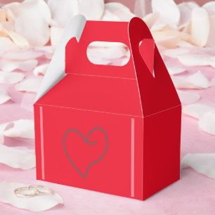 Elegant Heart Shape Design Favor Boxes