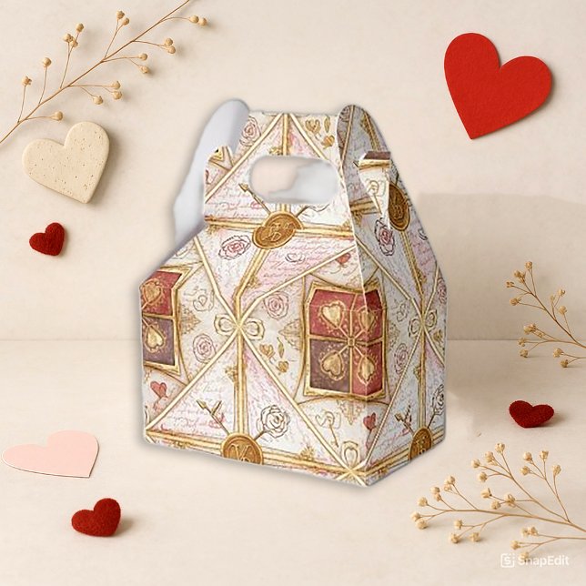 Elegant Heart Valentine Gift Favor Boxes (Creator Uploaded)