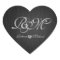 Elegant Heart Wedding Sticker with Diamond