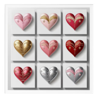 Elegant Hearts A Collection Acrylic Print
