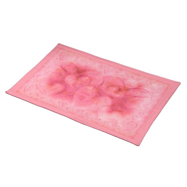 Elegant Hearts  Placemat (On Table)