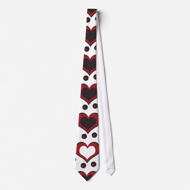 elegant hearts tie (Front)