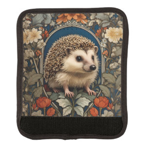 Elegant Hedgehog William Morris Inspired Luggage Handle Wrap