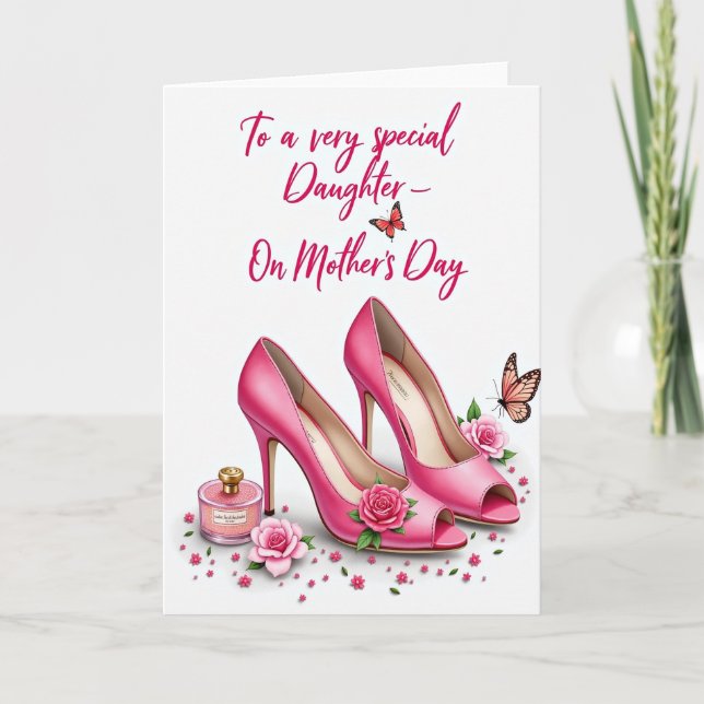 Elegant Heels Mothers Day Card (Front)
