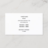 Elegant Hello Business Card (Back)