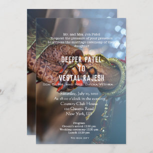 Elegant Henna Indian Wedding Invite