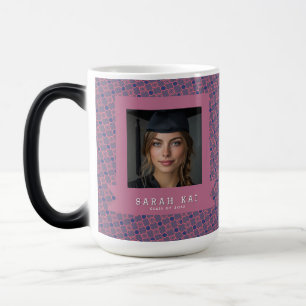 Elegant Hex Pattern Commencement Exercise Color Morph Mug