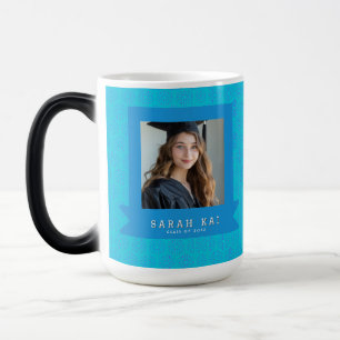 Elegant Hexagonal Pattern Husband Graduation Gift Color Morph Mug