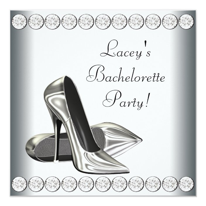 Elegant High Heels Bachelorette Party Invitation | Zazzle.com
