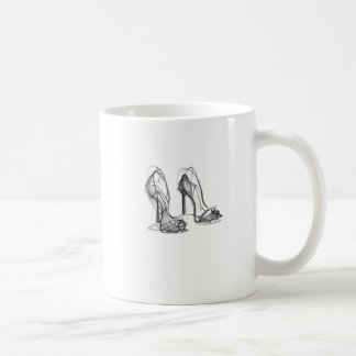 Elegant High Heels Sketch Coffee Mug