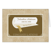 Elegant High School Graduation Congratulations Card