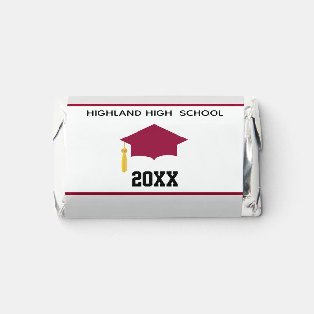 Elegant High School Graduation Hershey's Miniature Miniatures (Front)