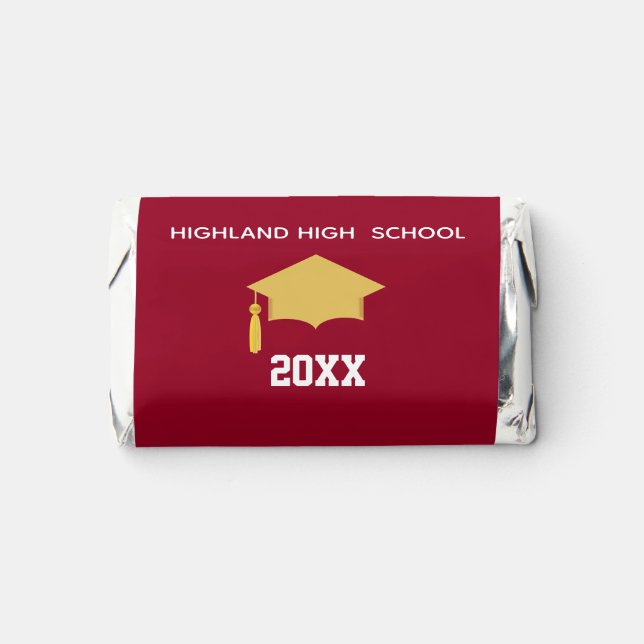 Elegant High School Graduation Hershey's Miniatures (Front)