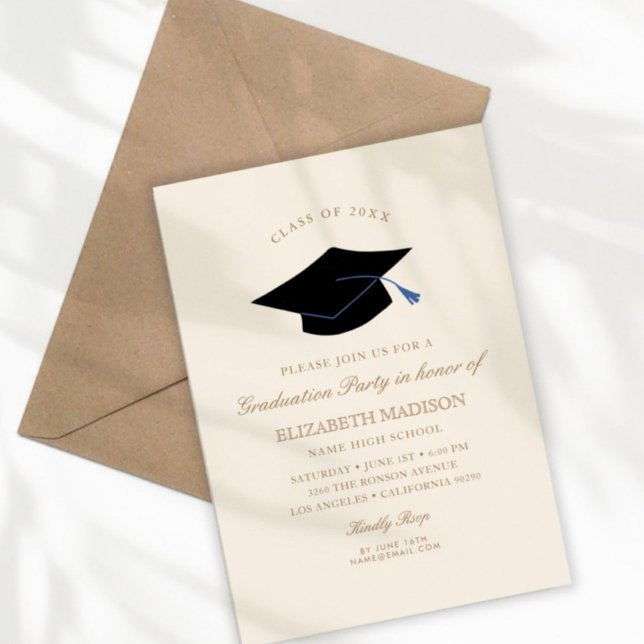 Elegant High School Graduation Party Invitation  (Creator Uploaded)