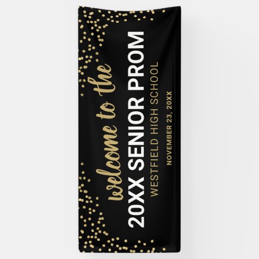 Elegant High School Prom Banner | Zazzle