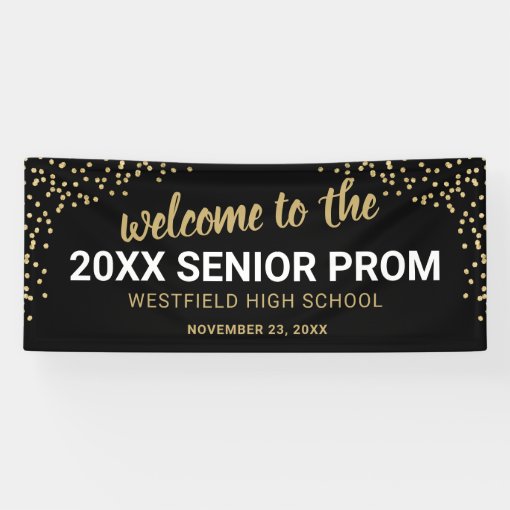 Elegant High School Prom Banner 